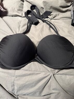 Victoria's Secret Black Halter Push-Up Bra